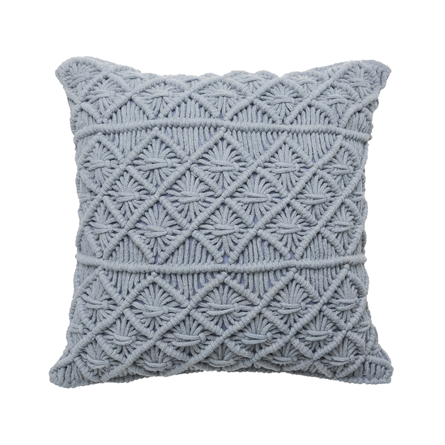 Dusty shop blue cushion