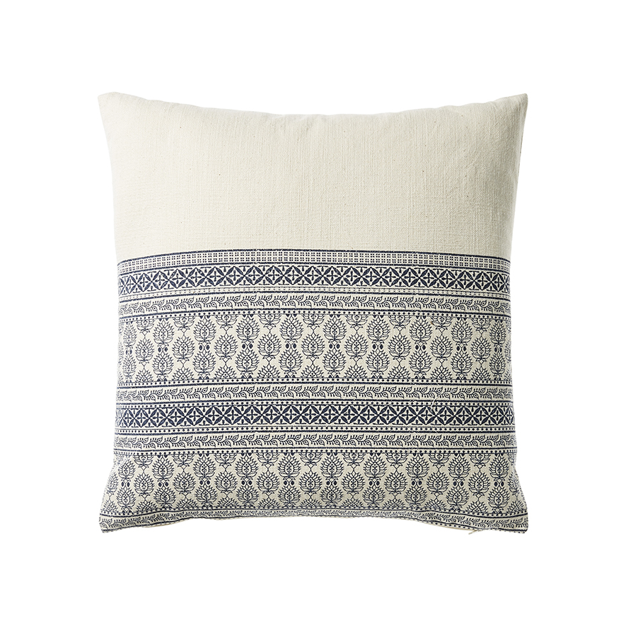 Jaipur Cushion 45x45cm Indigo Adairs