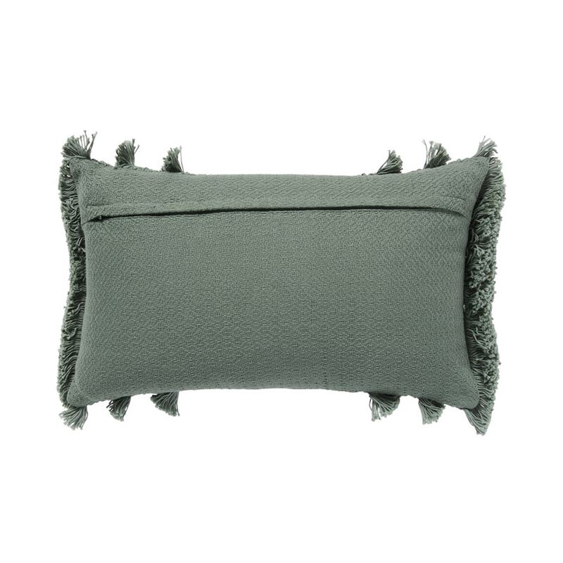 Boracay Green Fringed Long Cushion