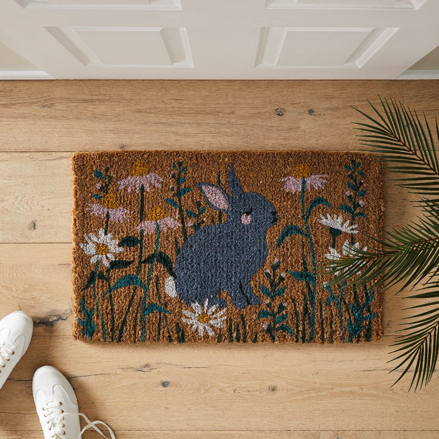 Fleur Harris Wildflower Bunny Coir Doormat Adairs