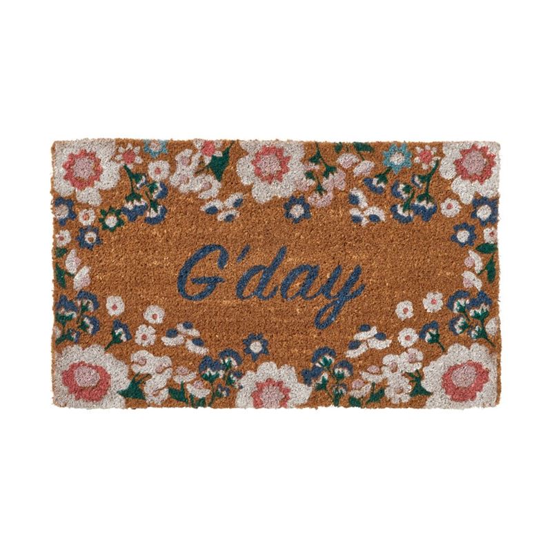 Coir Doormat 45x75cm Gday Floral Regular