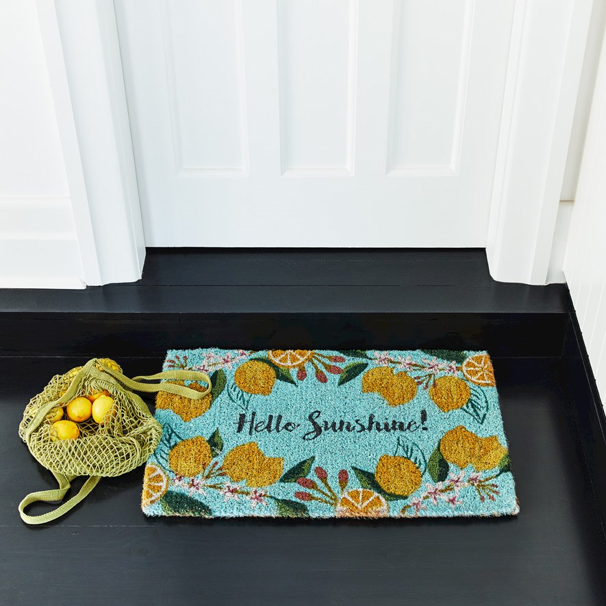 Coir Hello Sunshine Doormat Adairs