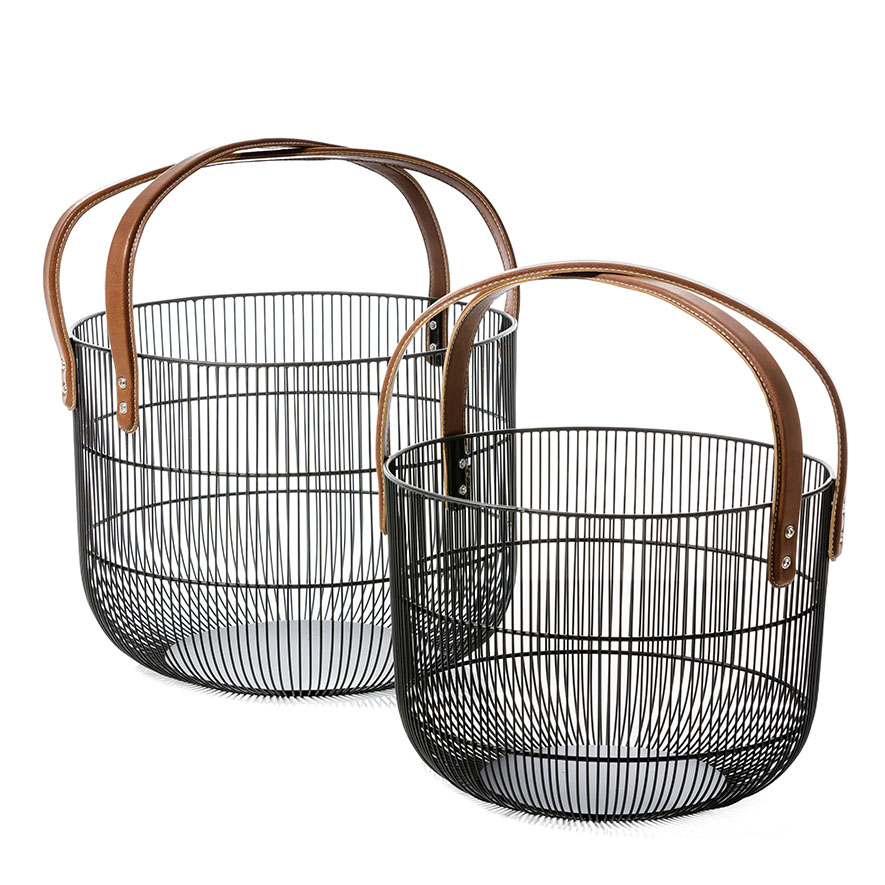 Black on sale wire basket