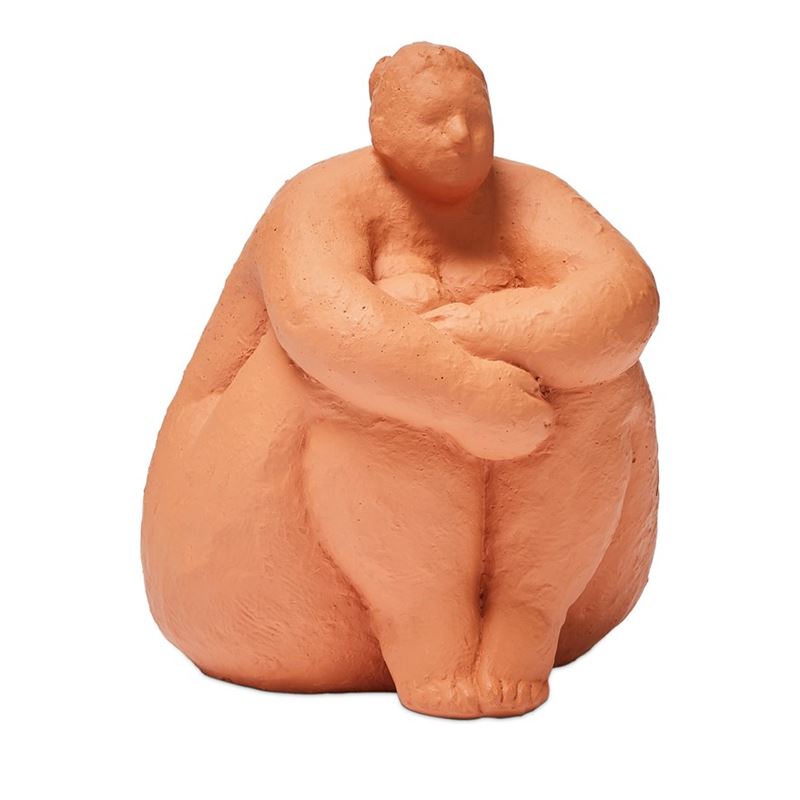 Romulus Terracotta Sitting Statue