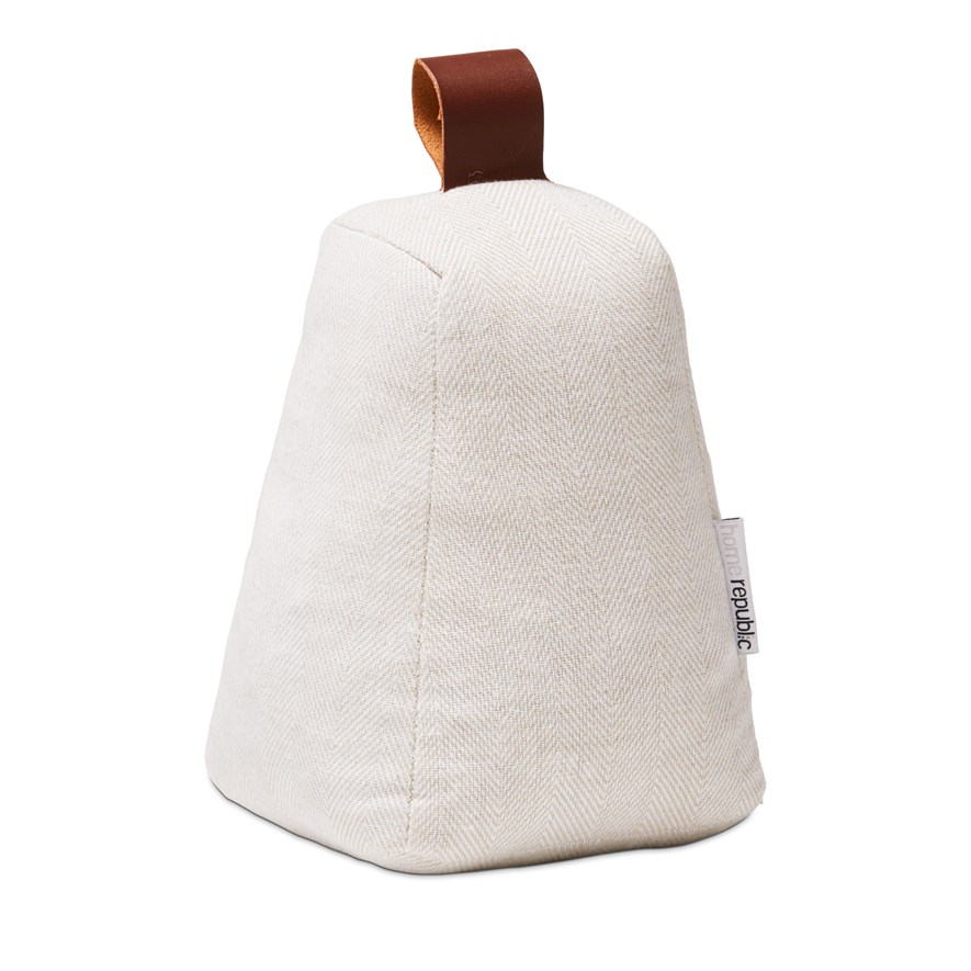 Herringbone Cream Door Stop Adairs