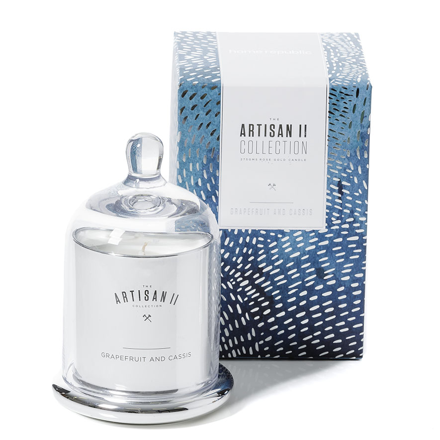 Home Republic Artisan II Grapefruit and Cassis Cloche Candle
