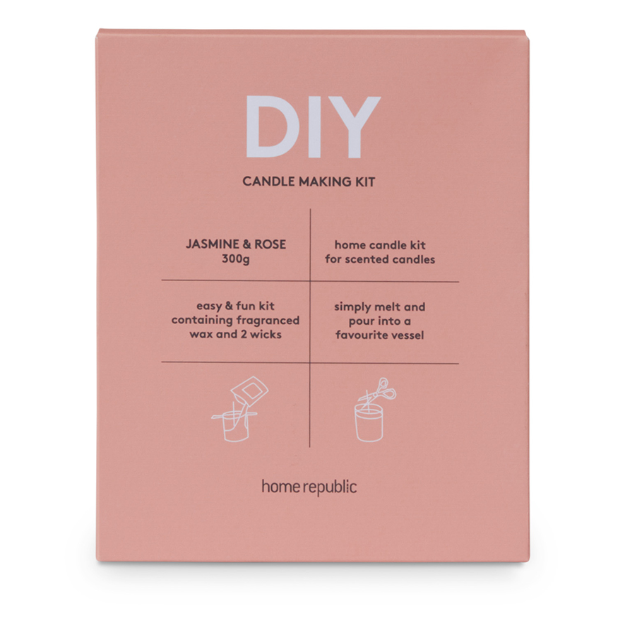 DIY Candle Jasmine Rose 300g Adairs