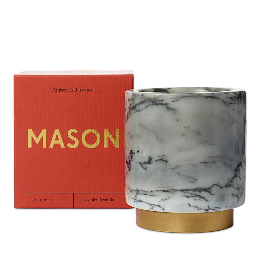 Mason Amber & Cedarwood Candle Adairs