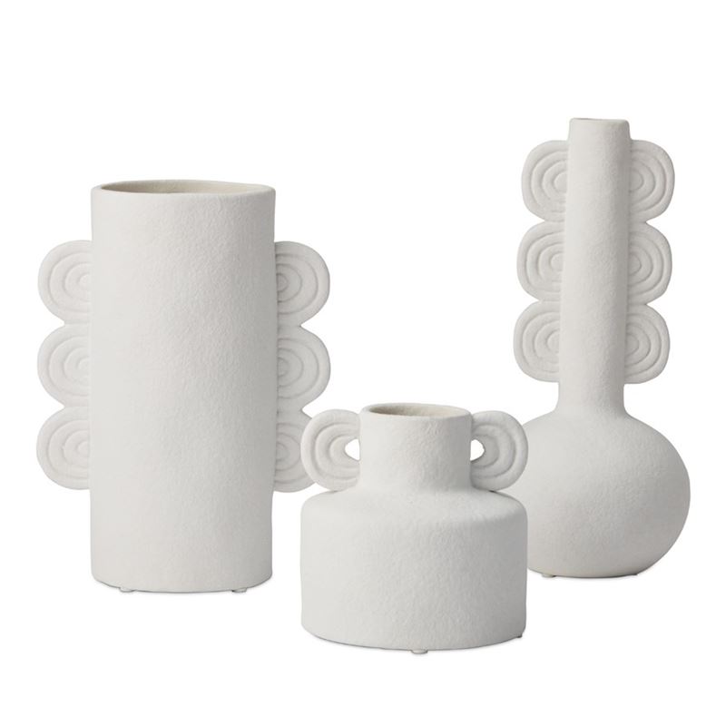Mimi White Pipe Vase