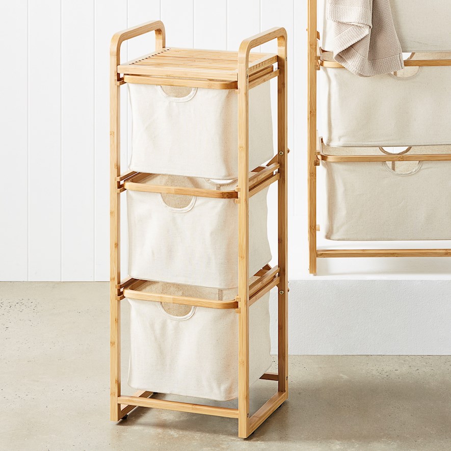 Hutton Storage Range Large Linen Shelving Unit Adairs