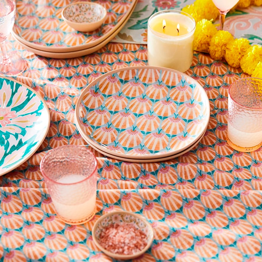 Indian Summer Fan Dinner Plate Adairs
