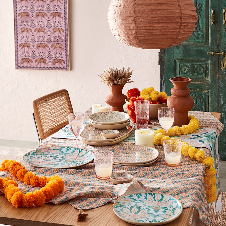 Turquoise tablecloth shop
