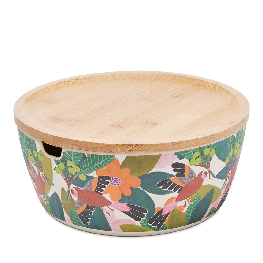Togetherness Birdsong Bamboo Salad Bowl Adairs
