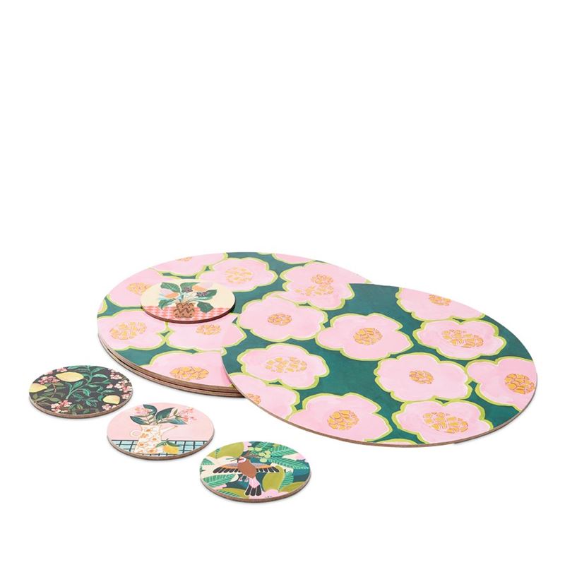Togetherness Pack of 4 Fiore Cork Placemats
