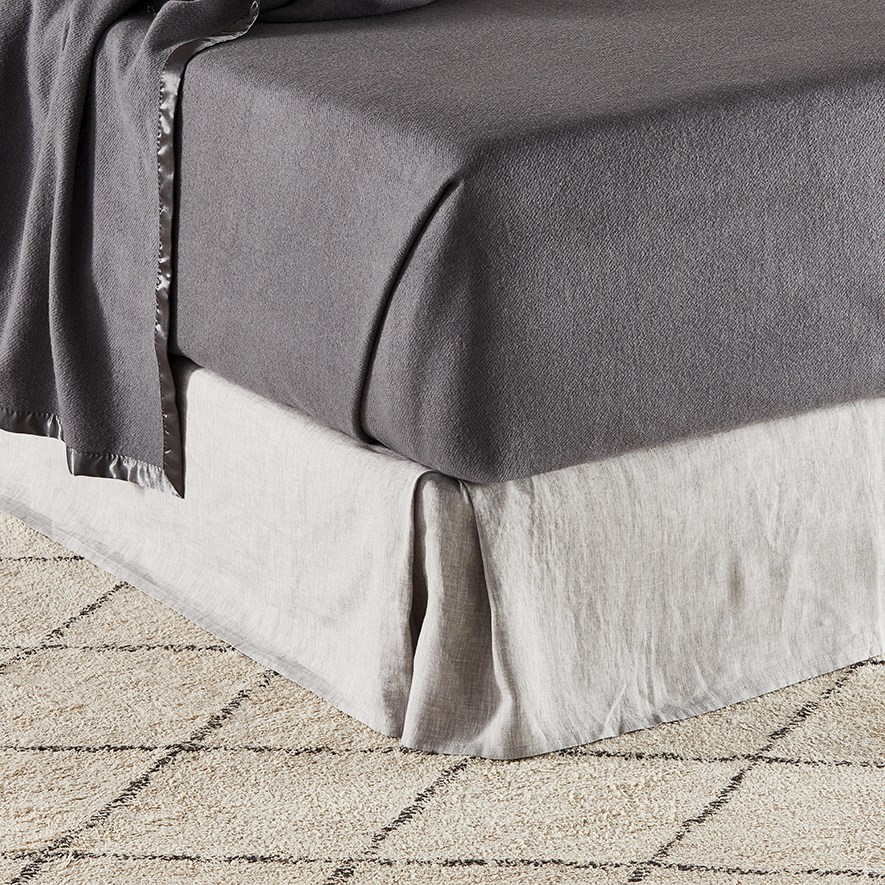 Bamboo Grey Wool Blanket Adairs