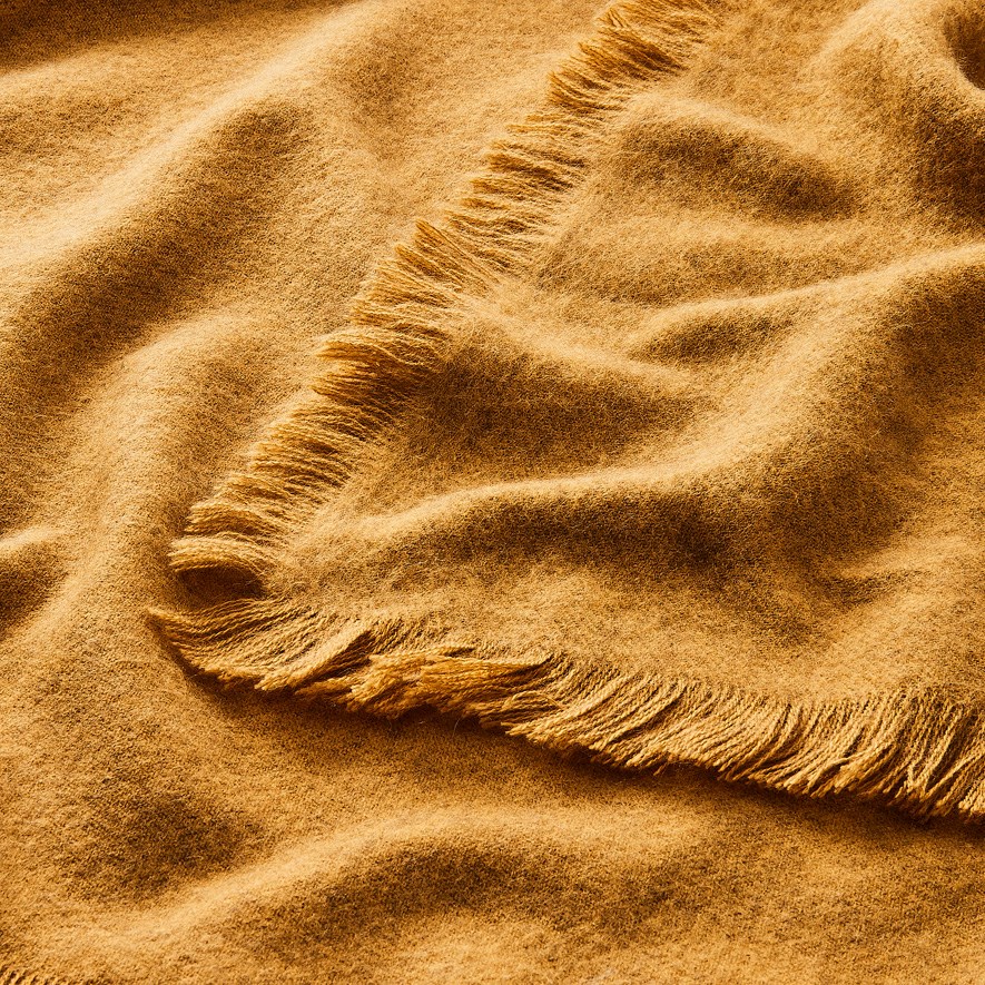 Lincoln Mustard Throw Adairs