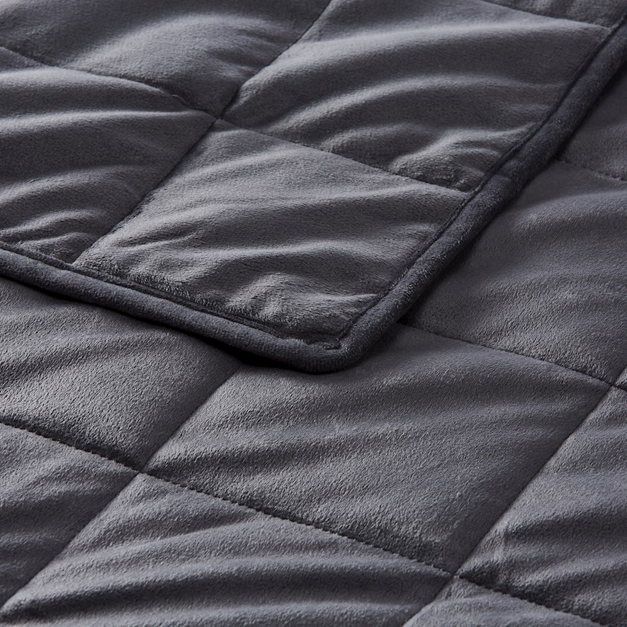 Charcoal 2kg Weighted Lap Throw Adairs