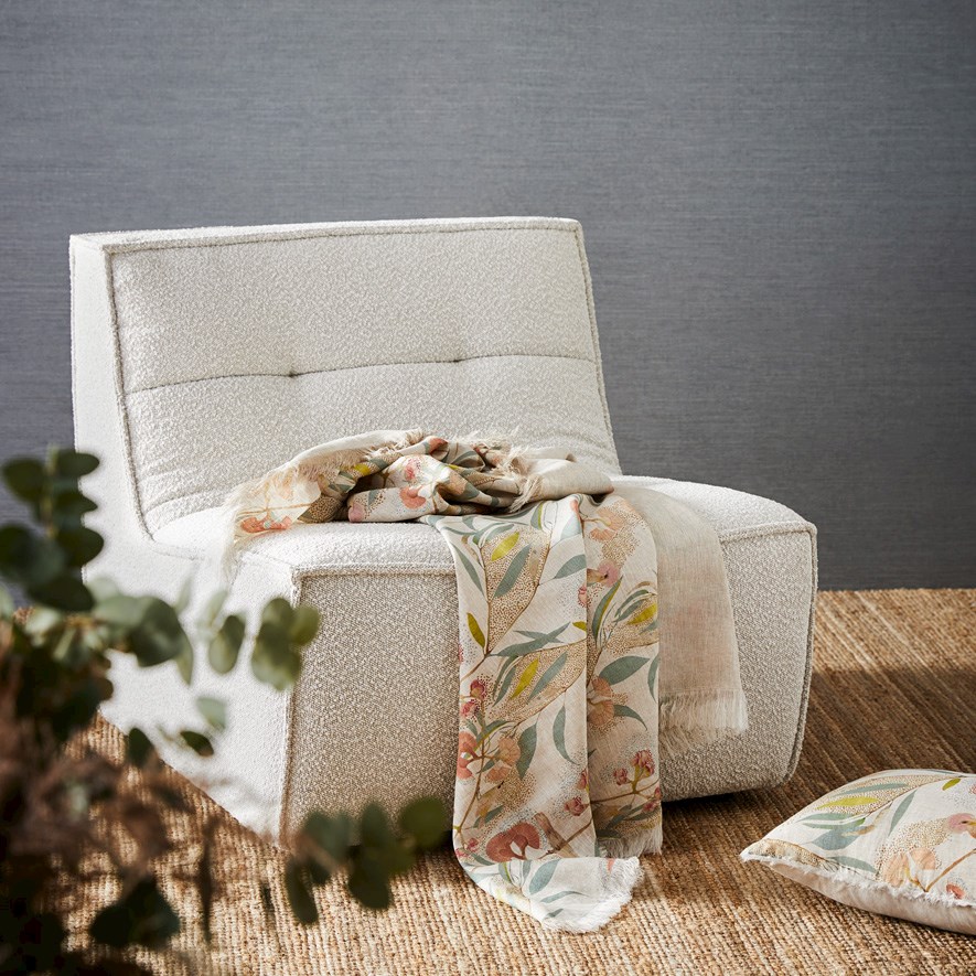 Dana Kinter Winged Messenger Organic Linen Throw Adairs