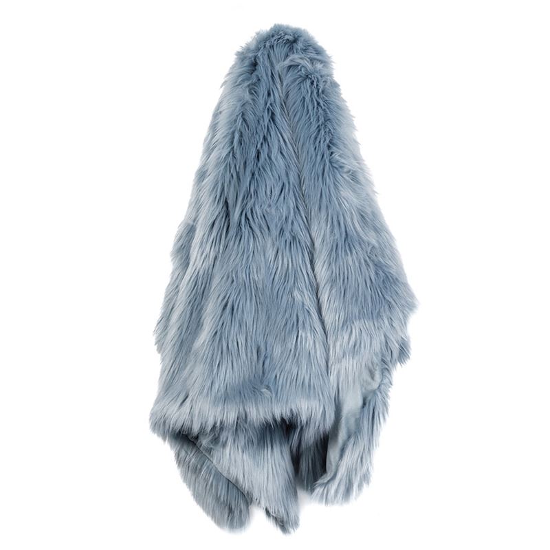 Alpine Fur Ice Blue Throw