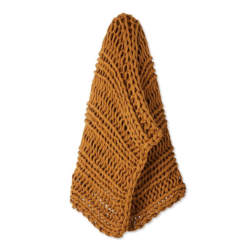 Newport Bronze Chunky Knit Throw