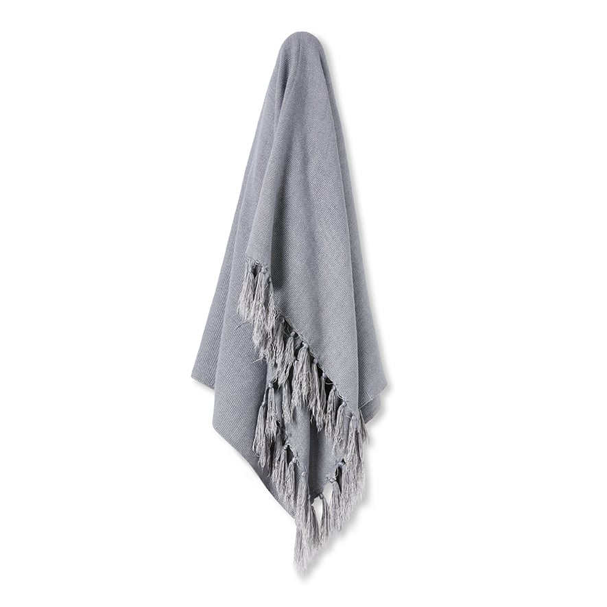 Mukeng Grey Bamboo Throw Adairs