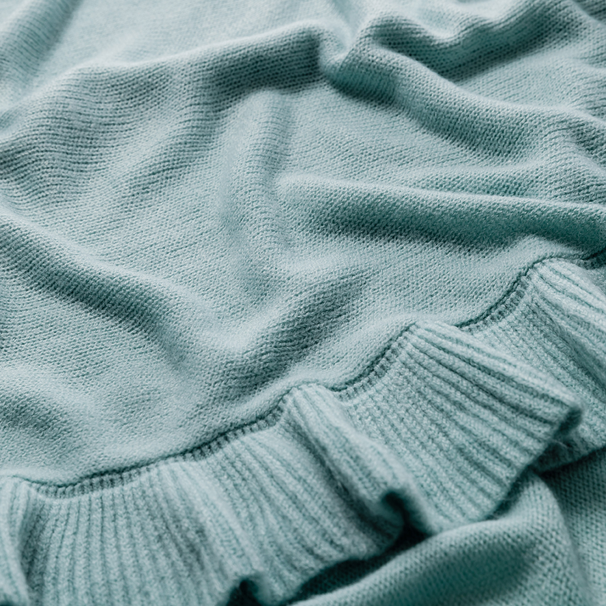 Rosie Sage Ruffle Throw Adairs