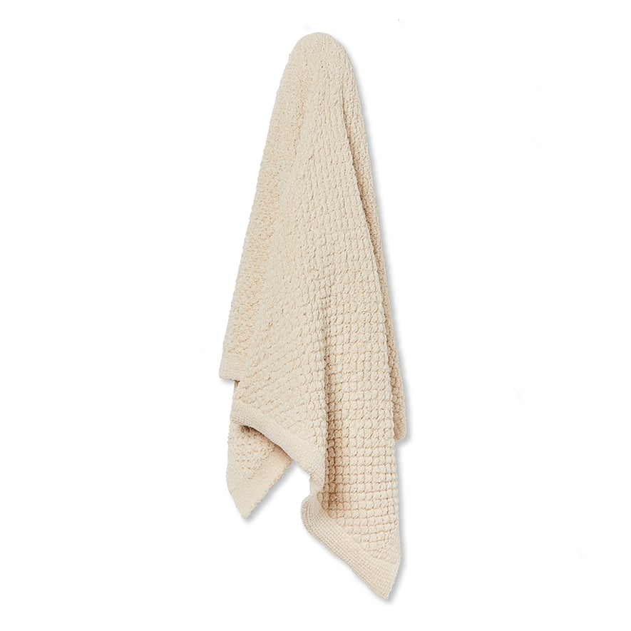 Ivory chenille throw online