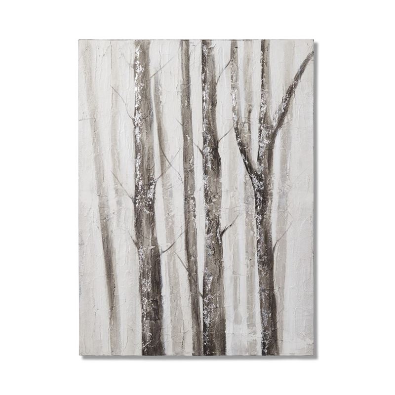 Winter Haze 120x90cm Silver Grey Birch Forest