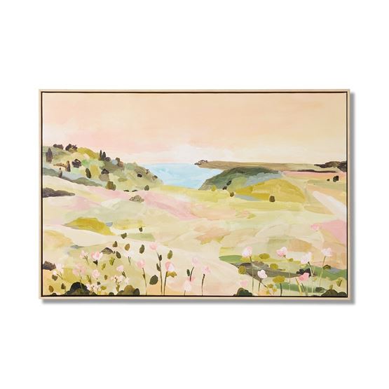 Seaside Canvas L90xH60cm Spring Valley Landscape