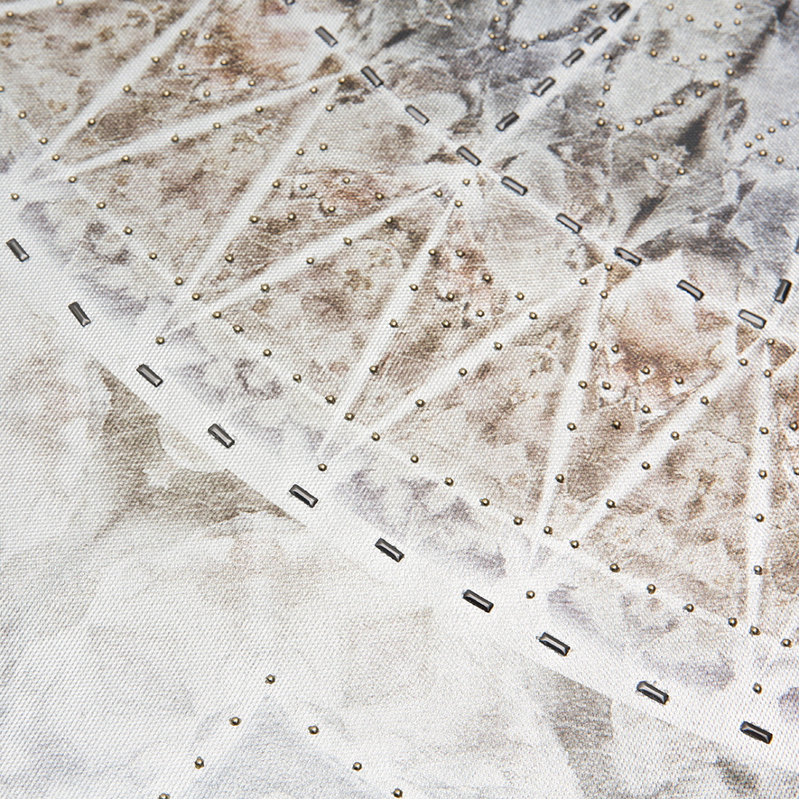 Mandala Artwork 90x90cm Silver Adairs