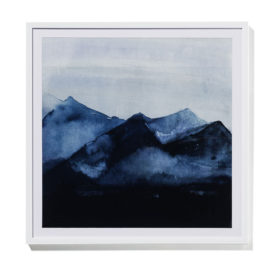 Misty Mountain Wall Art Blue Peaks Adairs
