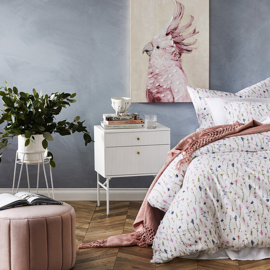 Wild Bird Canvas Blush Pink Cockatoo Wall Art Adairs