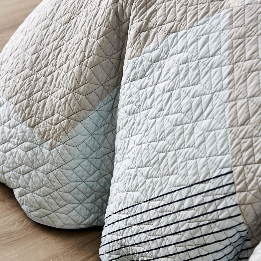 Phoenix Quilted Quilt Cover Sky Adairs