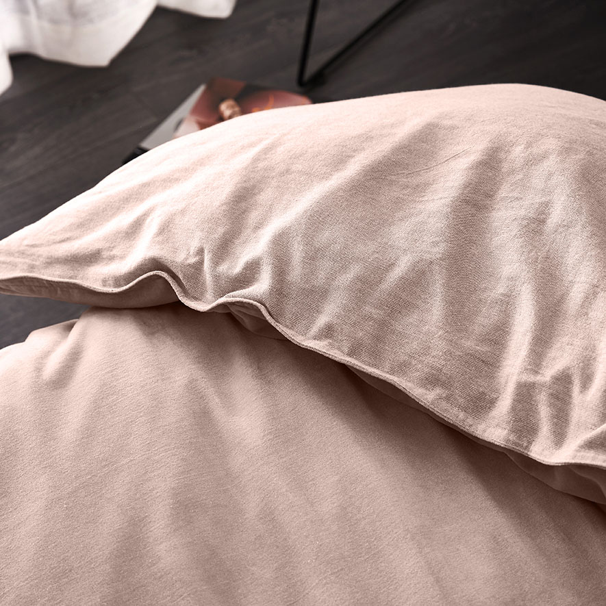 Cotton Velvet Quilt Cover Pink Adairs