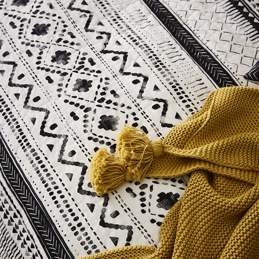 Imani Quilted Natural Quilt Cover Adairs