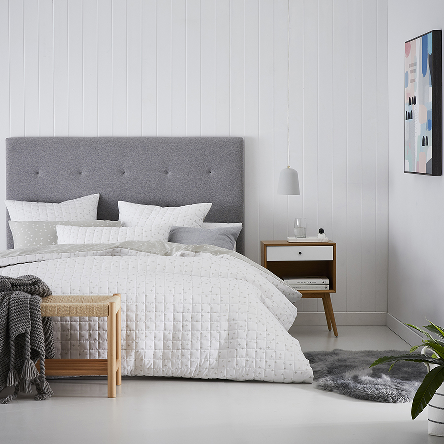 Pai Quilted Quilt Cover White Adairs