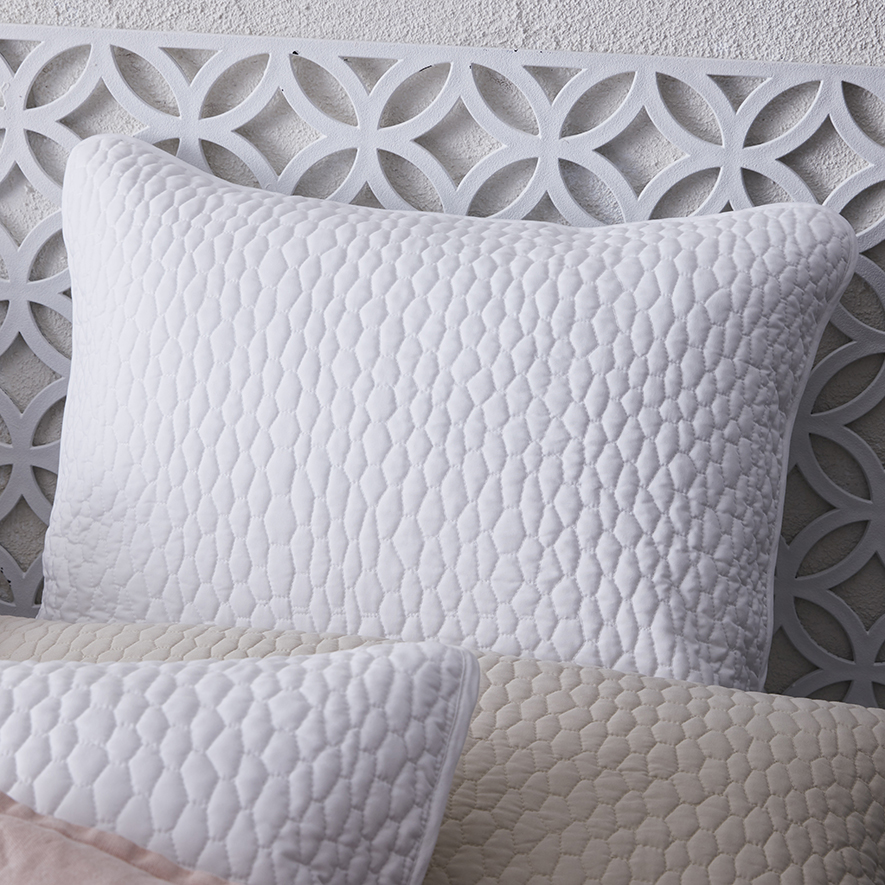 Jerome Quilted Quilt Cover White Adairs