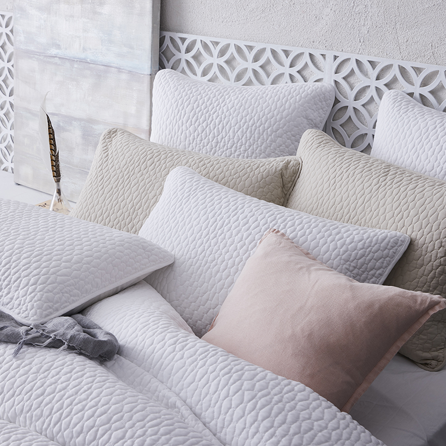 Jerome Quilted Quilt Cover White Adairs