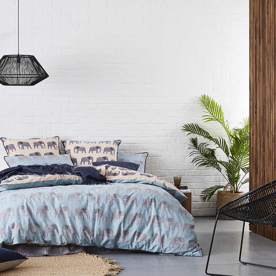 Bahati Quilt Cover Set Blush Adairs