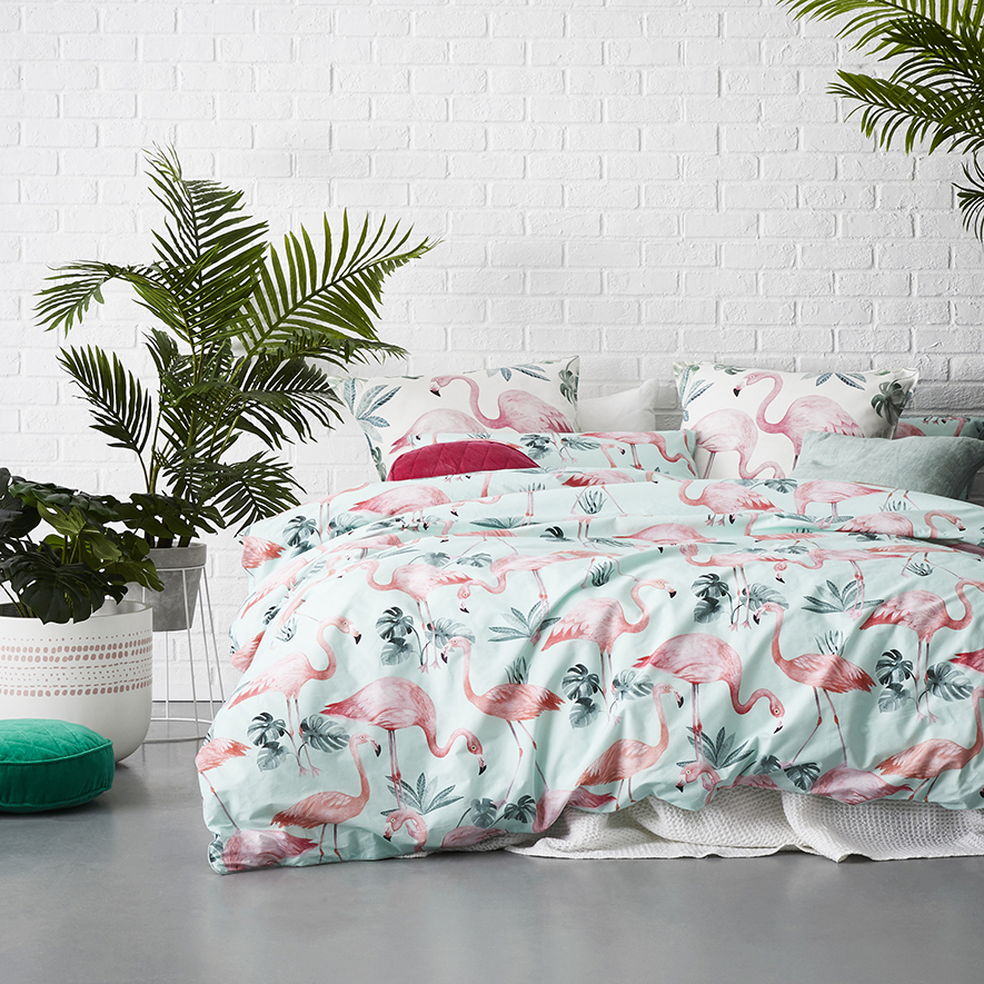 Adairs flamingo quilt cover discount