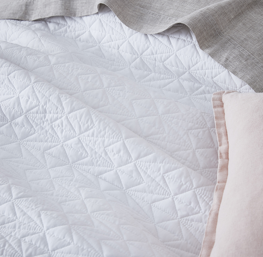 Maxwell Quilted Quilt Cover White Adairs