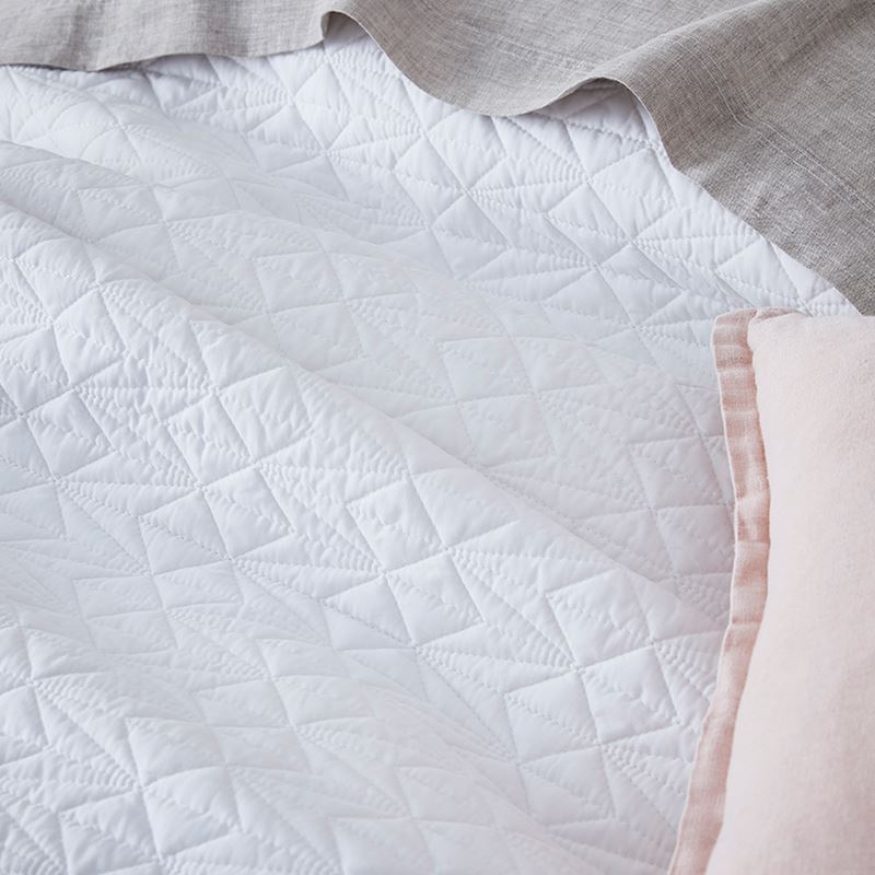 Maxwell Quilted Quilt Cover White