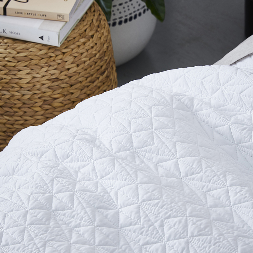 Maxwell Quilted Quilt Cover White Adairs