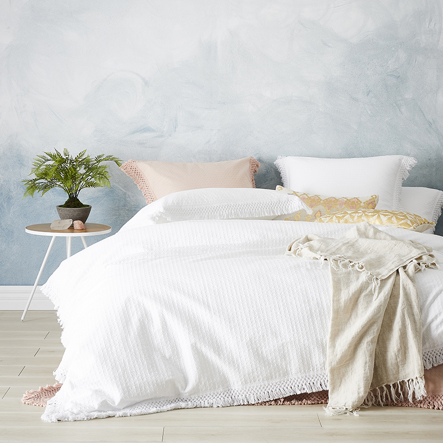 Mena Quilt Cover White Adairs