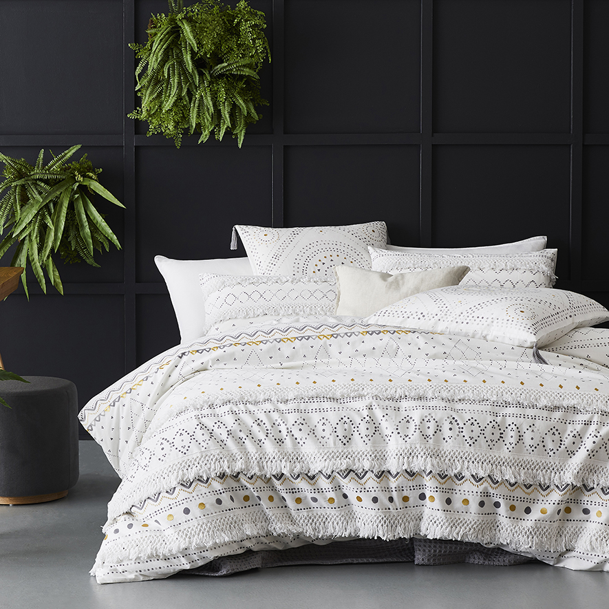 Maia Quilt Cover Set White Adairs