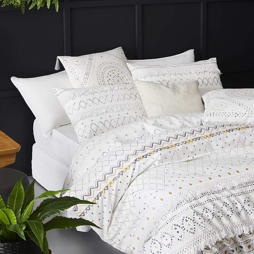 Maia Quilt Cover Set White Adairs