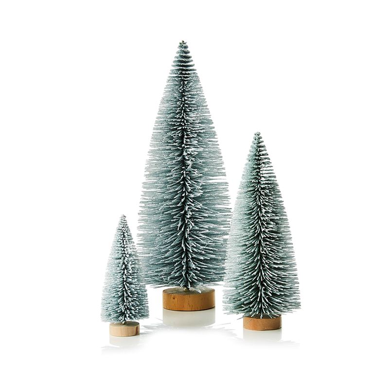 Frosted Pine Table Tree Pack 3 Sage 