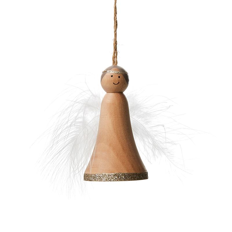 Hanging Feather Angel Ornament