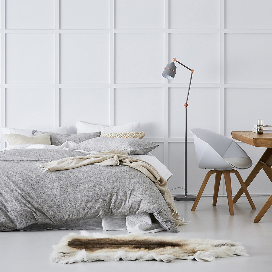 Ultra Soft Jersey Quilt Cover Dark Marble Adairs