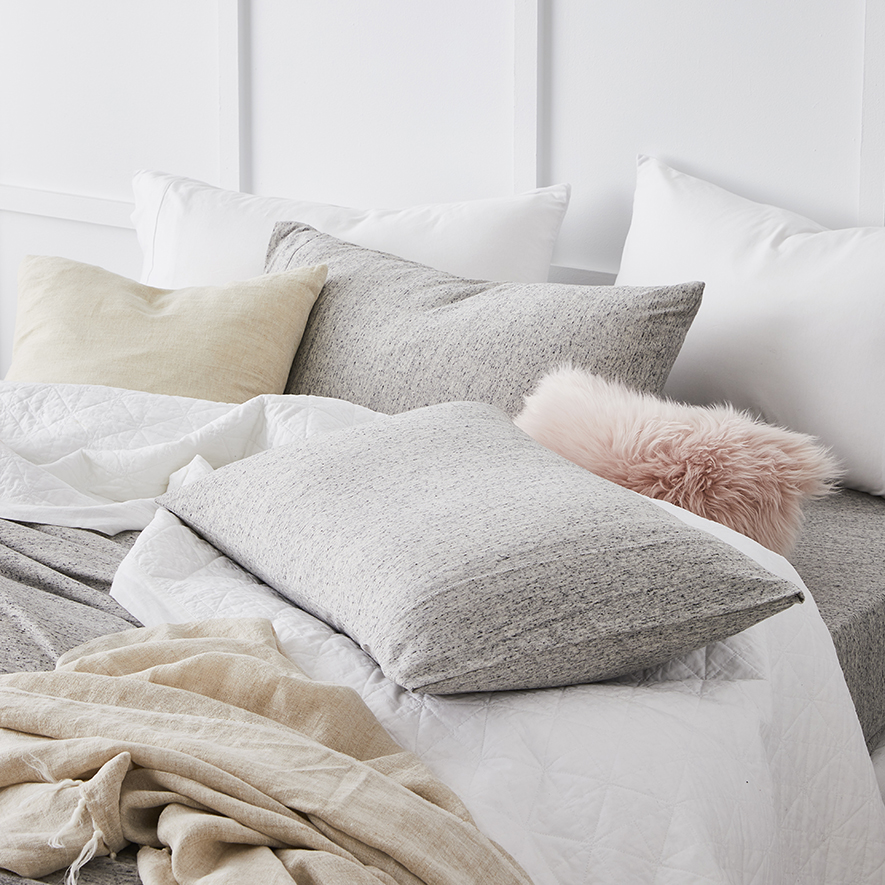 Ultra Soft Jersey Quilt Cover Dark Marble Adairs